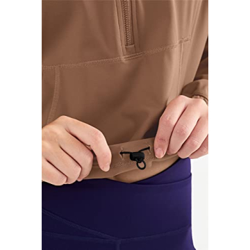 Altiland Half Zip Cropped Pullover for Women