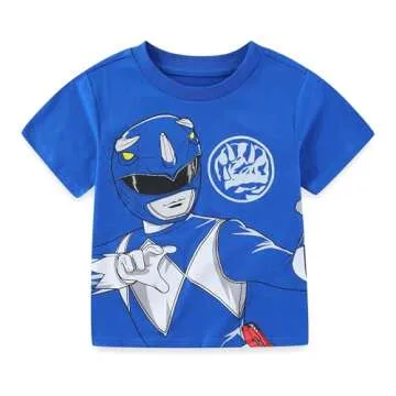 Power Rangers Boys Short Sleeve 4 Pack T-Shirts