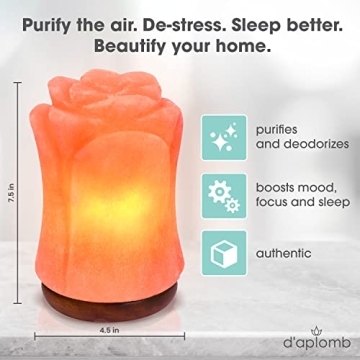 D'aplomb Authentic Himalayan Salt Lamp - Natural Air Purifier