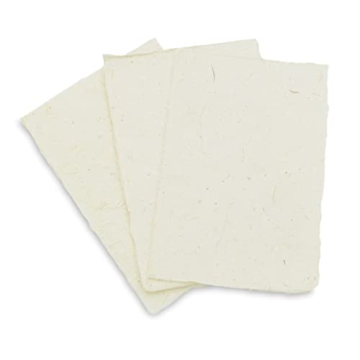 Eco-Friendly Handmade Lokta Card Stock Paper - 25 Sheets