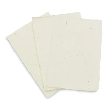 Eco-Friendly Handmade Lokta Card Stock Paper - 25 Sheets
