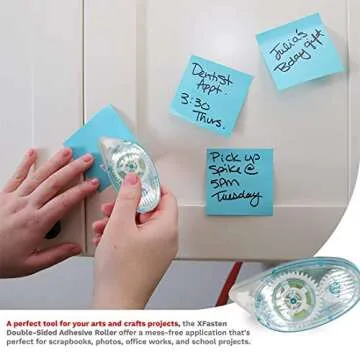 SOONPAM Glue Roller Craft’s Tape Double Side Permanent Adhesive Glue Tape Scrapbook Runner for Crafting Photo Album Cards Making Journal Scrapbooking Supplies Pack of 2