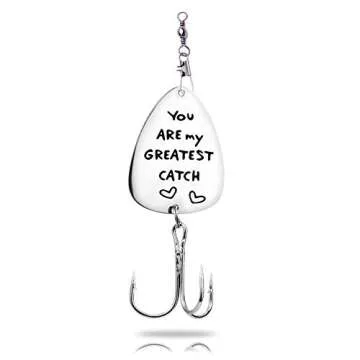 ShiQiao You Are My Greatest Catch Fishing Lure Gift for Husband, Boyfriend, Dad, Fiance - 1 Pack - S...