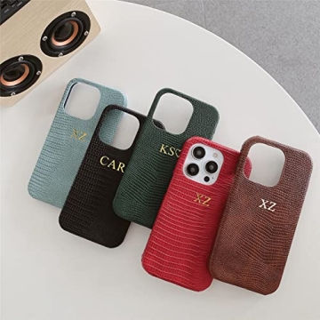 ZIPULIS Personalized Initials Phone Case for iPhone 14 13 Pro