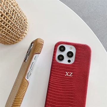 ZIPULIS Personalized Initials Phone Case for iPhone 14 13 Pro