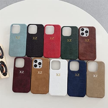 ZIPULIS Personalized Initials Phone Case for iPhone 14 13 Pro