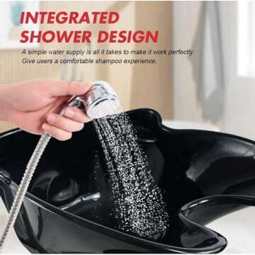 SalonMax Portable Shampoo Bowl with Electric Pump