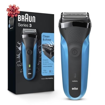 Braun Electric Razor for Men, Series 3 310s Rechargeable Wet & Dry Foil Shaver