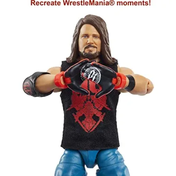 WWE AJ Styles WrestleMania Elite Action Figure Collectible