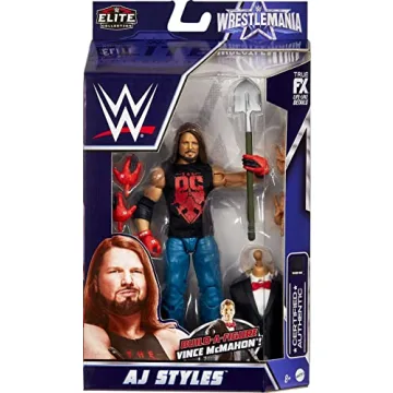 WWE AJ Styles WrestleMania Elite Action Figure Collectible