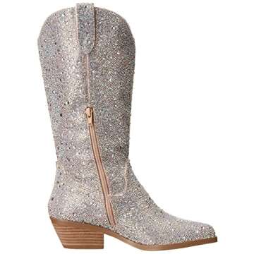 Betsey Johnson Dalas Western Boot with Rhinestones