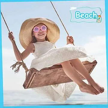 3 Pieces Kids Flower Sunglasses Toddler Girls Round Flower Glasses Baby Cute Sunglasses Outdoor Beach Colorful Eyewear (Orange Pink, Pink, White)