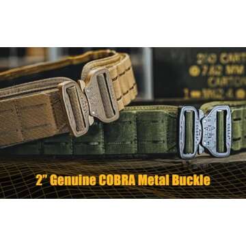 Condor LCS Cobra Gun Belt (Coyote Brown, Small/Medium: 34.5"-38.5" Long, Waist 30"-32")