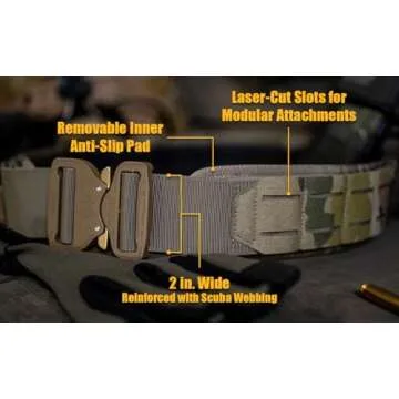 Condor LCS Cobra Gun Belt (Coyote Brown, Small/Medium: 34.5"-38.5" Long, Waist 30"-32")