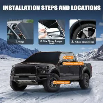 Migaven All Weather Windshield Snow Cover for Cars