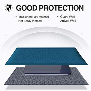 UCGOU Navy Blue Bubble Mailers 6x10 Self-Seal 50 Pack