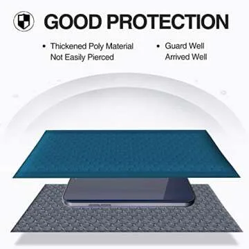 UCGOU Navy Blue Bubble Mailers 6x10 Self-Seal 50 Pack