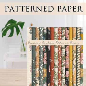 Whaline Flower Garden Pattern Paper for DIY Crafts