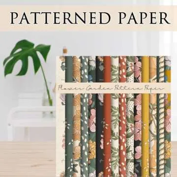 Whaline Flower Garden Pattern Paper for DIY Crafts