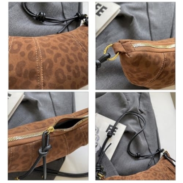 Stylish Dicusph Suede Crescent Bag for Women