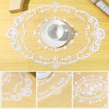 Elegant Retro Lace Placemats for Stylish Dining