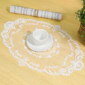 Elegant Retro Lace Placemats for Stylish Dining