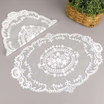 Elegant Retro Lace Placemats for Stylish Dining
