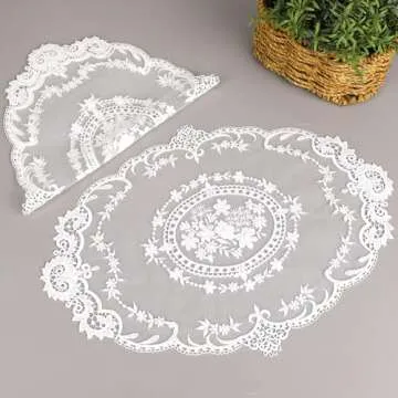 Elegant Retro Lace Placemats for Stylish Dining