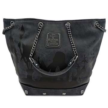 Loungefly x Nightmare Before Christmas Halloween Town Convertible Tote Bag