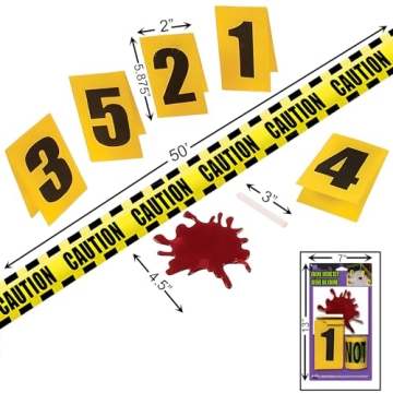 Crime Scene Decorating Kit - Perfect for Murder Mystery Parties