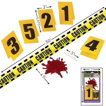 Crime Scene Decorating Kit - Perfect for Murder Mystery Parties