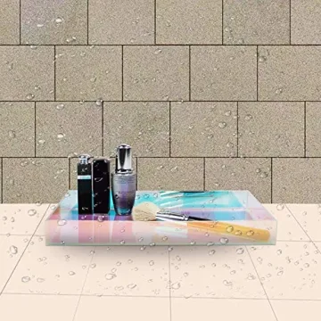 Iridescent Acrylic Tray for Perfume Cosmetics Jewelry Organizer