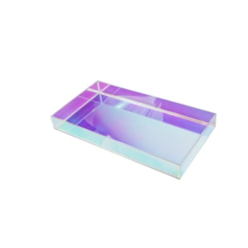 Iridescent Acrylic Tray for Perfume Cosmetics Jewelry Organizer