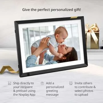 Nixplay WiFi 10.1" Touch Screen Digital Frame for Families