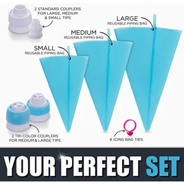 Chefast Pastry Bag Set for Perfect Cake Decorating