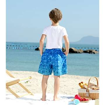 Cozople Boys Compression Swim Trunks Quick-Dry for Summer