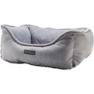 Nandog Pet Linen Bed (Light Gray)
