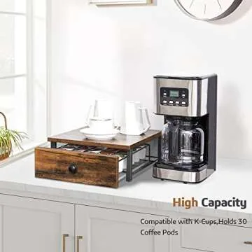 K Cup Holder for Easy Coffee Pod Organization on Counter