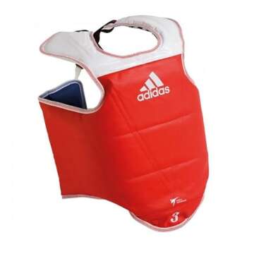 adidas WT Taekwondo Martial Arts TKD Reversible Body Protector Chest Guard - Size Large (4)