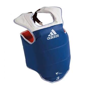 adidas WT Taekwondo Martial Arts TKD Reversible Body Protector Chest Guard - Size Large (4)