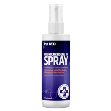 Pet MD Hydrocortisone Spray for Dogs, Cats, Horses - Itch Relief Spray & Hot Spot Treatment for Dogs...