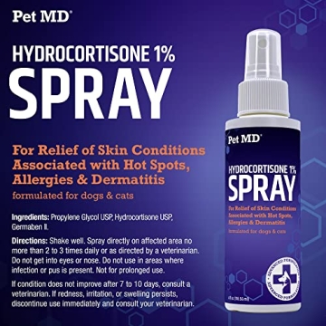 Pet MD Hydrocortisone Spray for Pets - Rapid Itch Relief