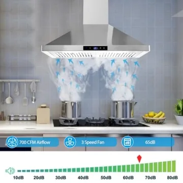 Tieasy 30" Wall Mount Range Hood - Powerful & Stylish
