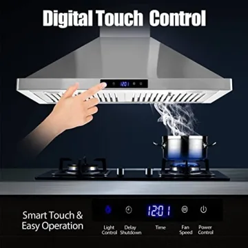 Tieasy 30" Wall Mount Range Hood - Powerful & Stylish