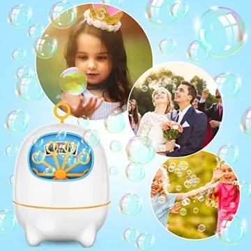 BATTOP Bubble Machine for Kids Automatic Bubbles Indoor Outdoor