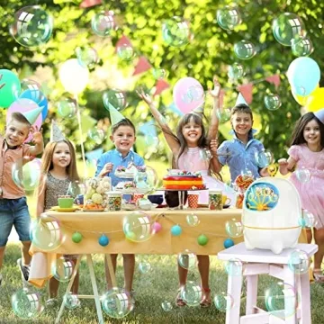 BATTOP Bubble Machine for Kids Automatic Bubbles Indoor Outdoor
