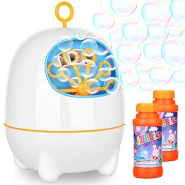 BATTOP Bubble Machine for Kids Automatic Bubbles Indoor Outdoor
