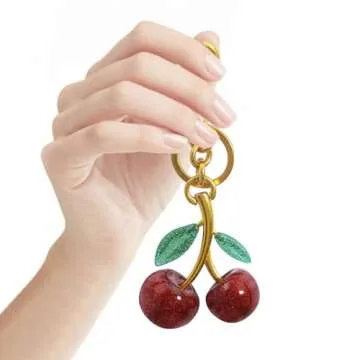 FASTFAIRY Cherry Bag Charm for Stylish Keychains and Gifts