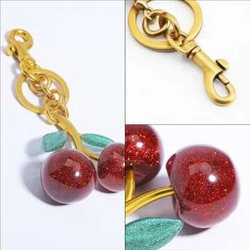 FASTFAIRY Cherry Bag Charm for Stylish Keychains and Gifts
