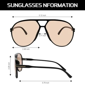 GUVIVI Retro Aviator Sunglasses Ideal for Stylish Adventures